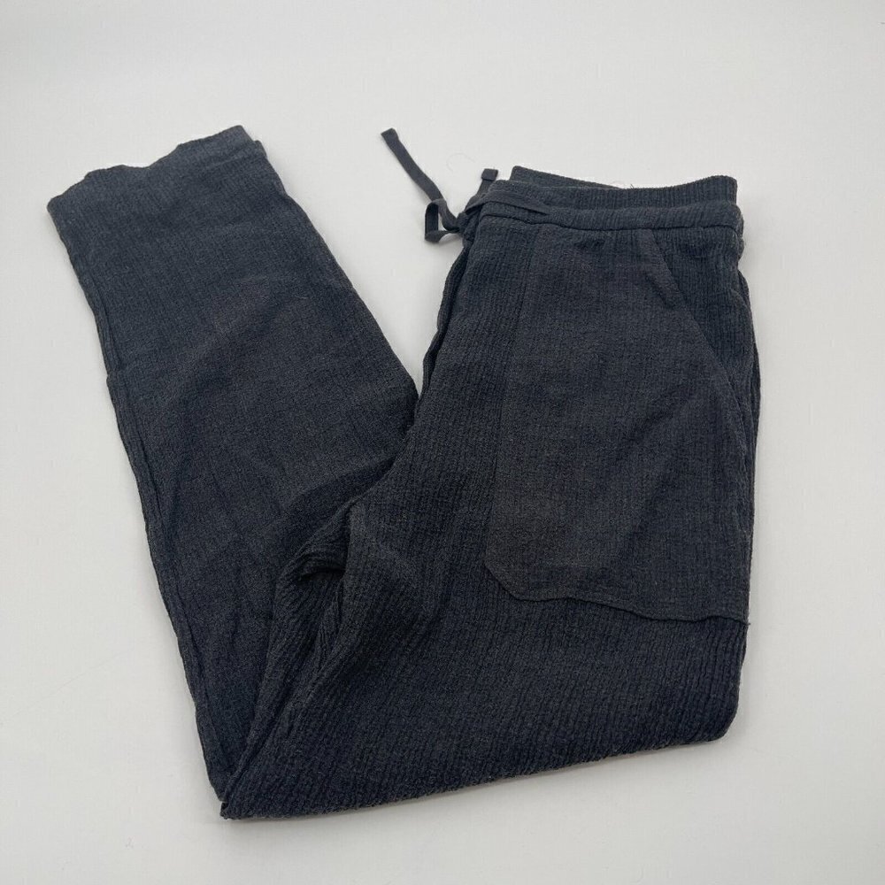 Zara Womens Pants Small Gray Button Drawstring Pull On Casual Stretch Knit Boho - Picture 4 of 16